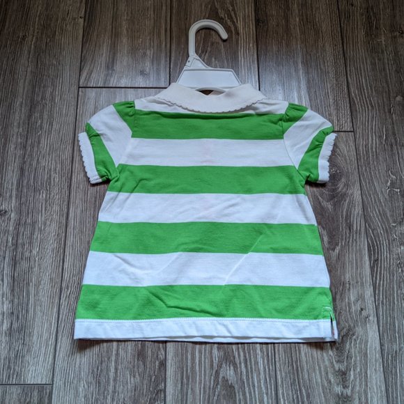 [KIDS 2/$20] NWT Baby Girl (12-18M) - GAP Rugby Stripe Polo - Picture 4 of 6